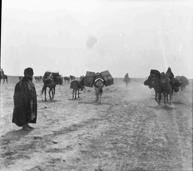 G Bells caravan near Baghdad 1909