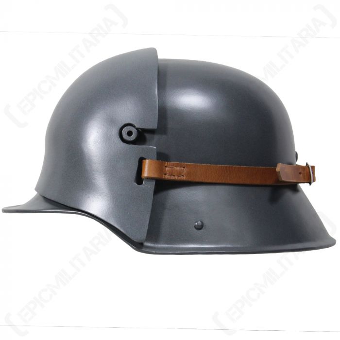 WW1 geman helmet and front shield